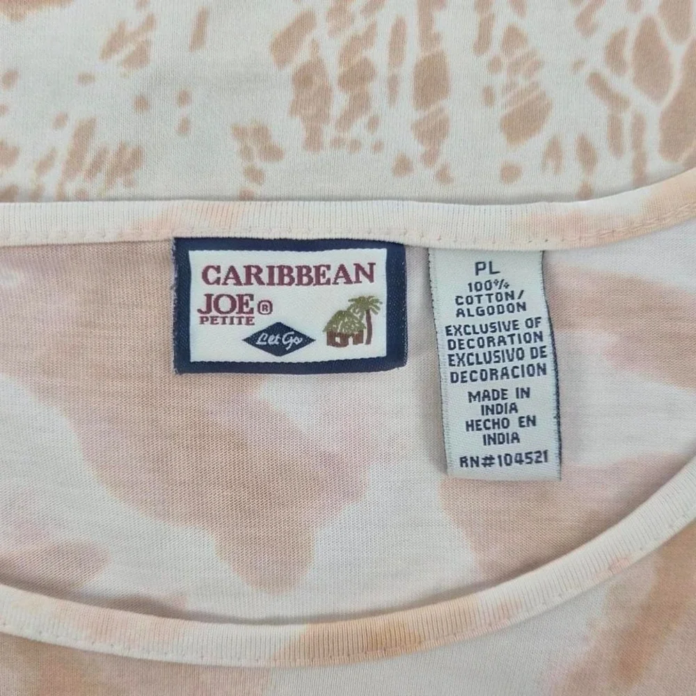 Caribbean Joe Y2K safari cheetah graphic sequin‎ top
